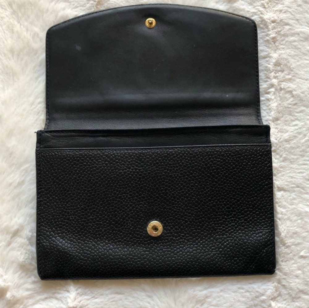 Chanel CC Black Caviar Leather wallet/crossbody-chain is optional, but included. - Picture 5 of 14